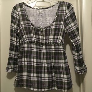 Small, Green Plaid Aeropostale Shirt